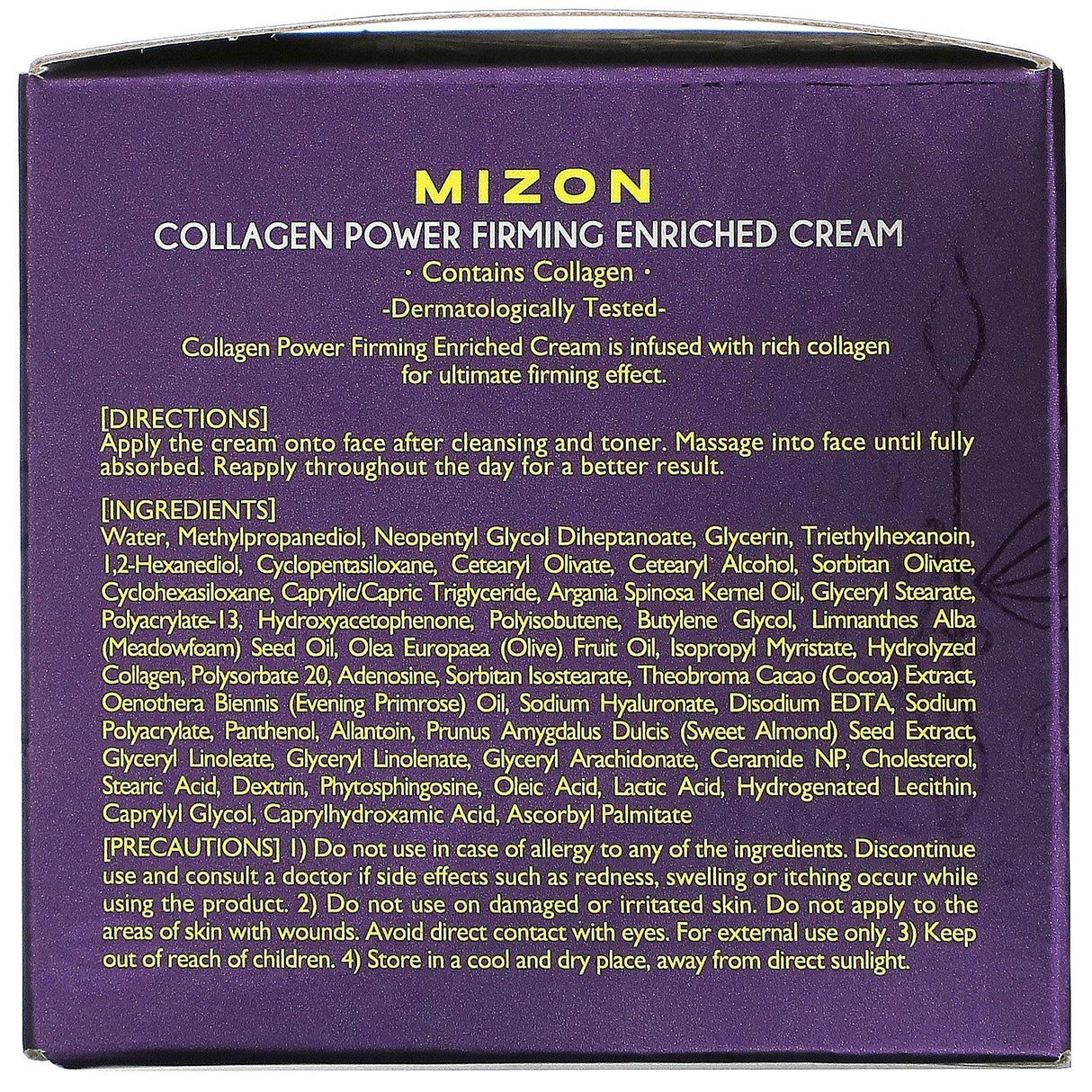 Mizon, Collagen Power Firming Enriched Cream, 1.69 fl oz (50 ml) - Supply Center USA