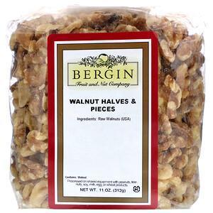 Bergin Fruit and Nut Company, Walnut Halves and Pieces, 11 oz (312 g) - Supply Center USA