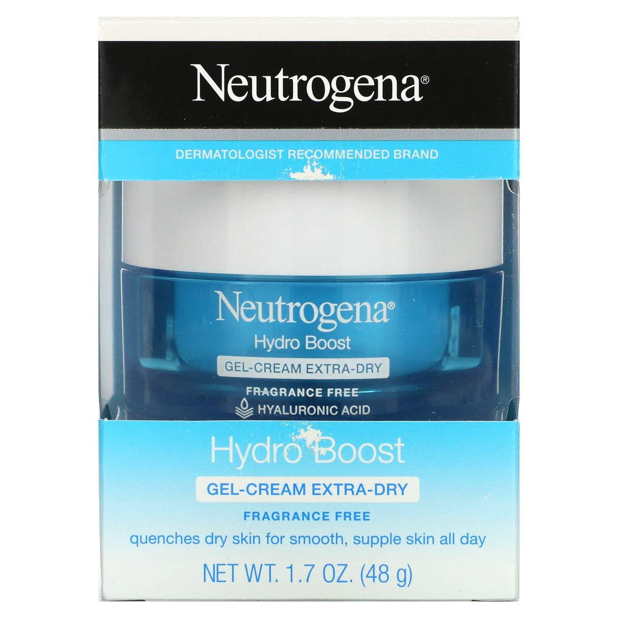 Neutrogena, Hydro Boost, Gel-Cream, Extra-Dry Skin, Fragrance-Free, 1.7 oz (48 g) - Supply Center USA