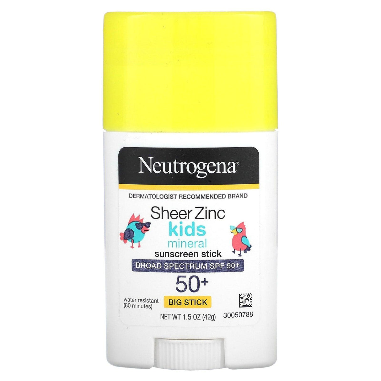 Neutrogena, Kids, Sheer Zinc Mineral Sunscreen Stick, Big Stick, SPF 50+, 1.5 oz (42 g) - Supply Center USA