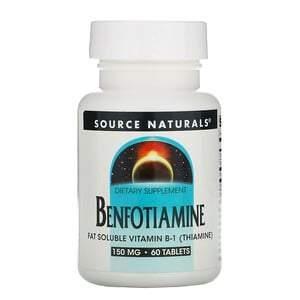 Source Naturals, Benfotiamine, 150 mg, 60 Tablets - Supply Center USA