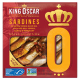 King Oscar, Sardines In Extra Virgin Olive Oil with Basil, Oregano & Garlic, 3.75 oz (106 g) - Supply Center USA