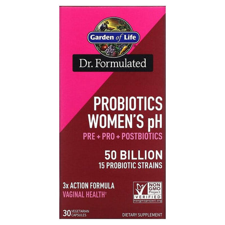 Garden of Life, Probiotics Women's pH, 50 Billion, 30 Vegetarian Capsules - Supply Center USA