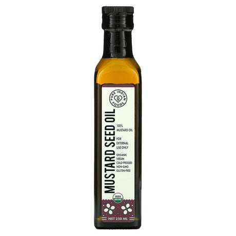 Pure Indian Foods, Organic Cold Pressed Virgin Black Seed Oil, 250 ml - Supply Center USA