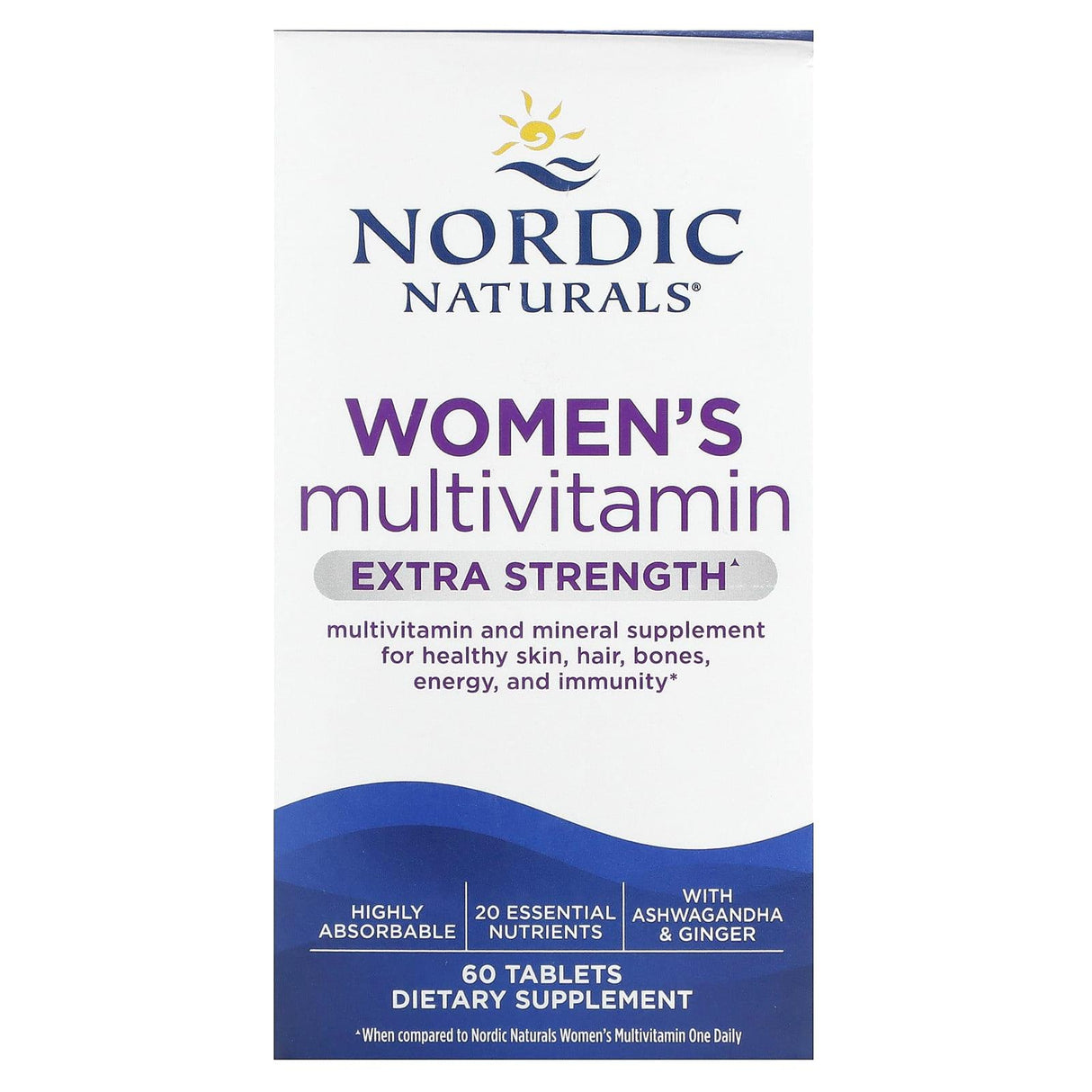 Nordic Naturals, Women's Multivitamin, Extra Strength, 60 Tablets - Supply Center USA