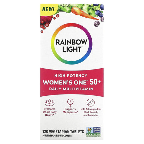 Rainbow Light, Women's One 50+, Daily Multivitamin, High Potency, 90 Vegetarian Tablets - Supply Center USA