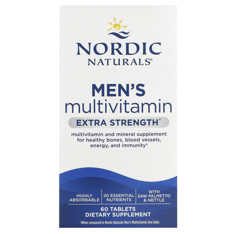 Nordic Naturals, Men's Multivitamin, Extra Strength, 60 Tablets - Supply Center USA