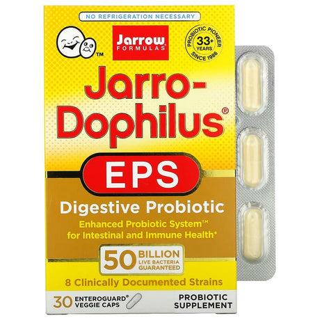 Jarrow Formulas, Jarro-Dophilus EPS, 50 Billion, 30 Enteroguard Veggie Caps - Supply Center USA