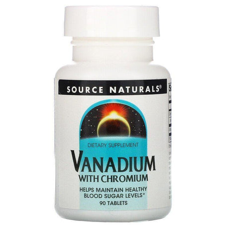 Source Naturals, Vanadium with Chromium, 90 Tablets - Supply Center USA