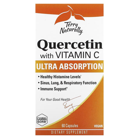 Terry Naturally, Quercetin with Vitamin C, Ultra Absorption, 60 Capsules - Supply Center USA