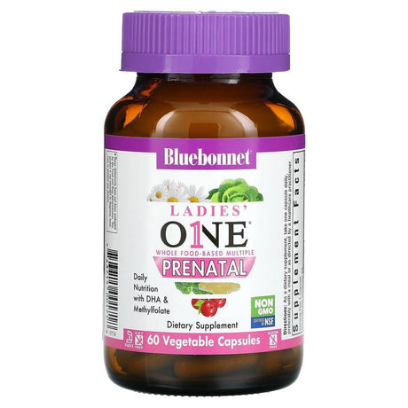 Bluebonnet Nutrition, Ladies One, Whole Food- Based Multiple, Prenatal, 60 Vegetable Capsules - Supply Center USA