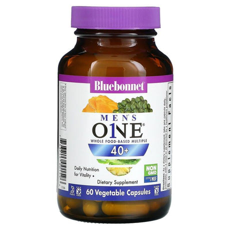 Bluebonnet Nutrition, Mens One, Whole Food- Based Multiple, 40+, 60 Vegetable Capsules - Supply Center USA