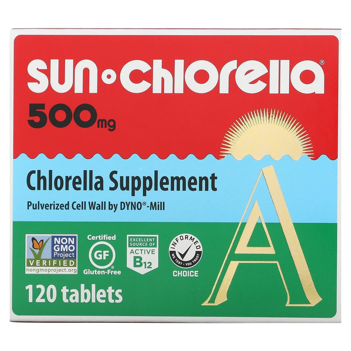 Sun Chlorella, Chlorella Supplement, 500 mg, 600 Tablets - Supply Center USA