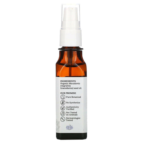 Aura Cacia, Skin Care Oil, Organic Macadamia, 1 fl oz (30 ml) - Supply Center USA