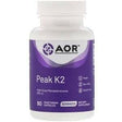 Advanced Orthomolecular Research AOR, Peak K2, 90 Vegetarian Capsules - Supply Center USA