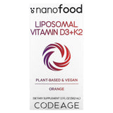 Codeage, Liposomal Vitamin D3+K2, Orange, 2 fl oz (59.2 ml) - Supply Center USA