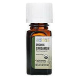 Aura Cacia, Pure Essential Oil, Organic Cardamom, .25 fl oz (7.4 ml) - Supply Center USA