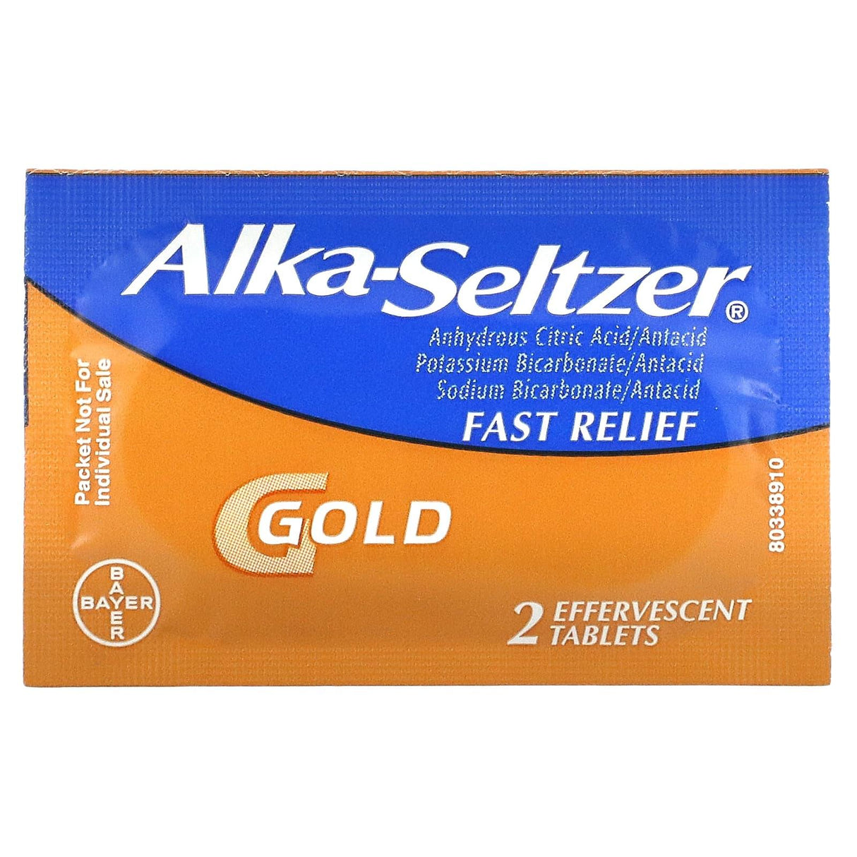 Alka-Seltzer, Gold, 36 Effervescent Tablets