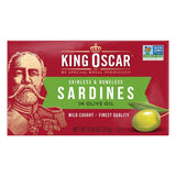 King Oscar, Skinless & Boneless Sardines, Spanish Style Chili Pepper & Olive Oil, 4.23 oz (120 g) - Supply Center USA