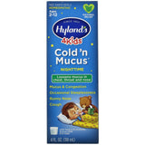 Hyland's, 4 Kids, Cold 'n Mucus Nighttime, Ages 2-12, 4 fl oz (118 ml) - Supply Center USA