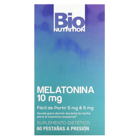 Bio Nutrition, Melatonin, 10 mg, 60 Snap Tabs - Supply Center USA