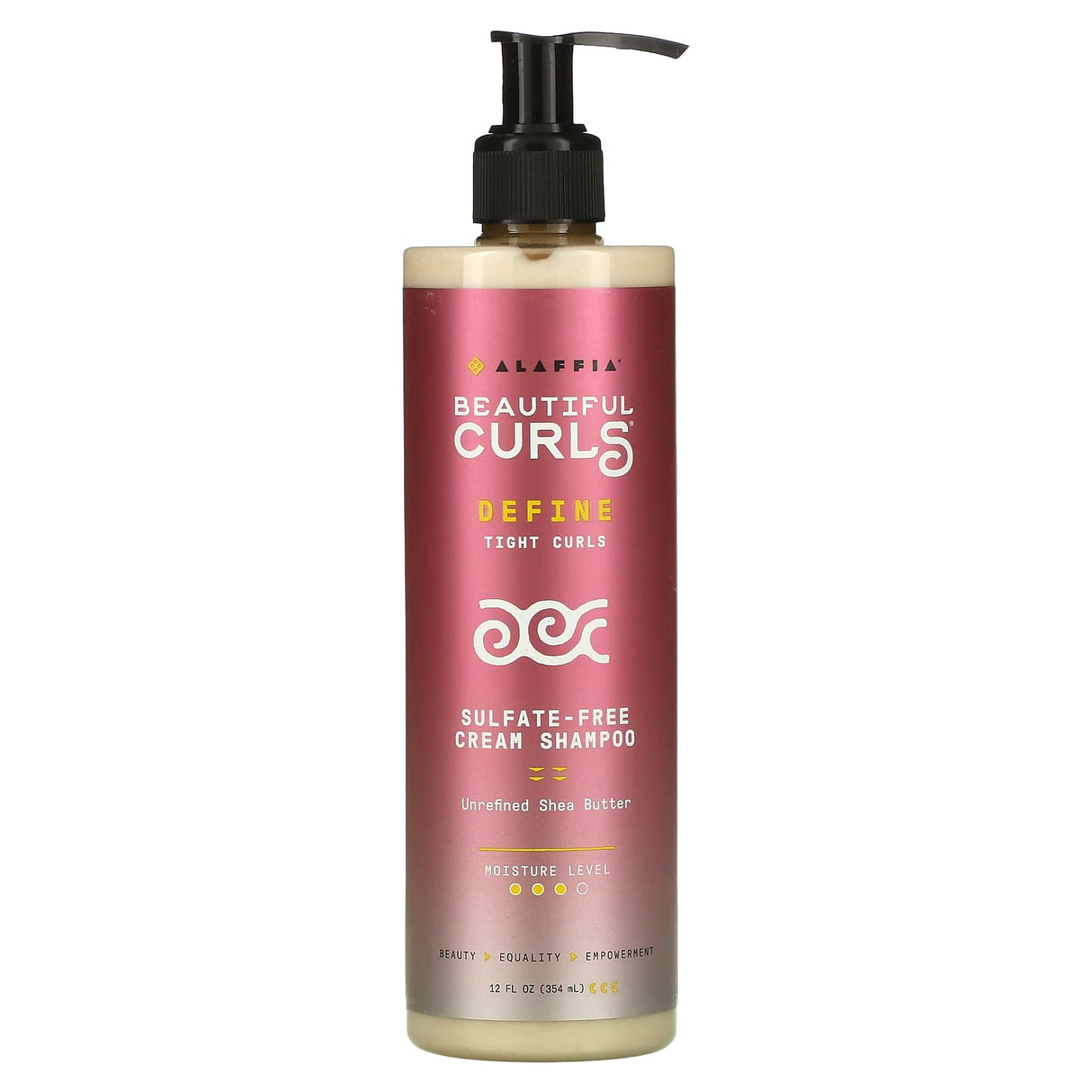 Alaffia, Beautiful Curls, Curl Activating Cream Shampoo, Curly to Kinky, Unrefined Shea Butter, 12 fl oz (354 ml)