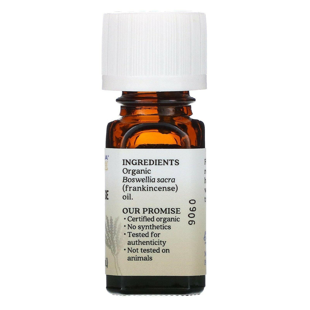 Aura Cacia, Pure Essential Oil, Organic Frankincense, .25 fl oz (7.4 ml) - HealthCentralUSA