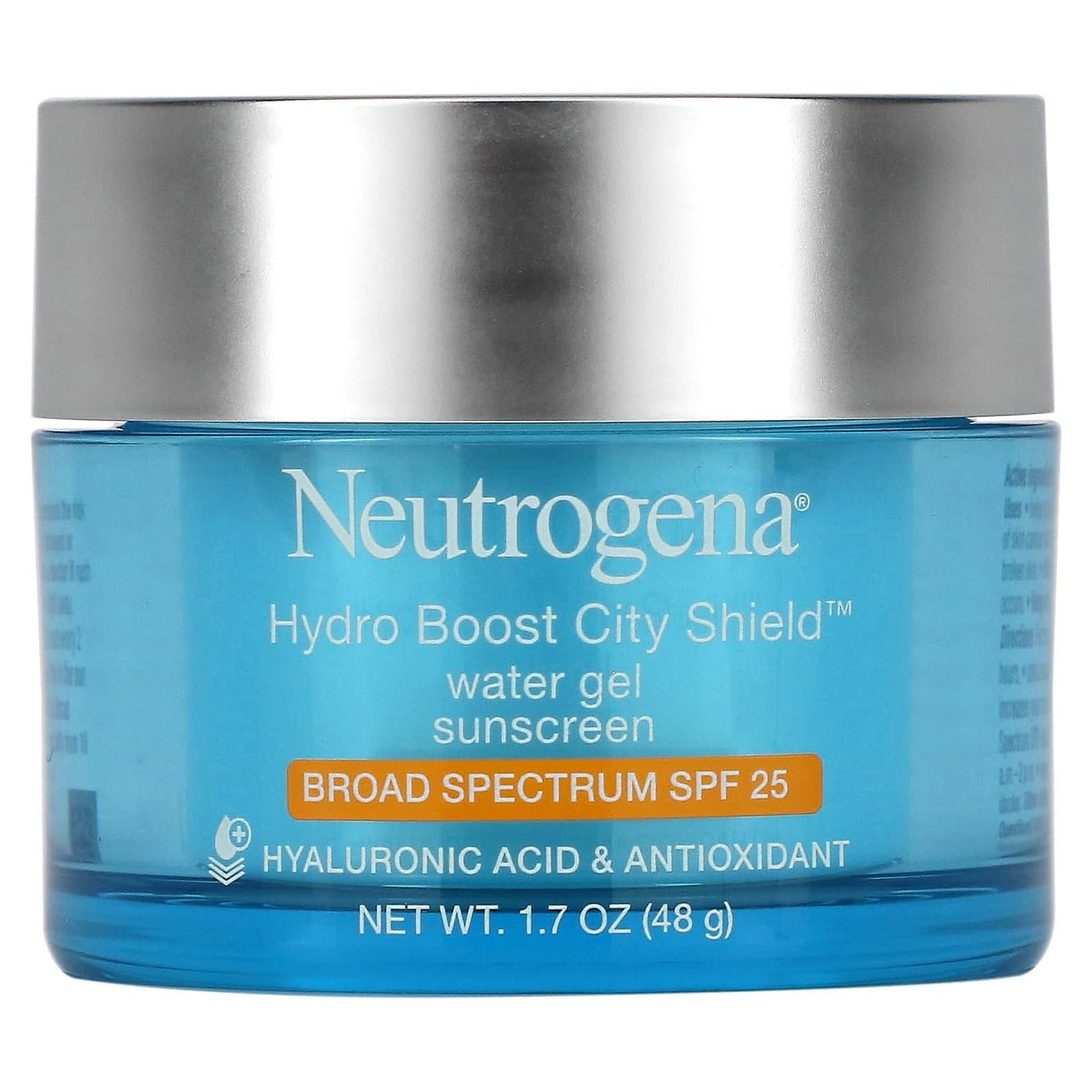 Neutrogena, Hydro Boost City Shield, Water Gel Sunscreen, SPF 25, 1.7 oz (48 g) - Supply Center USA