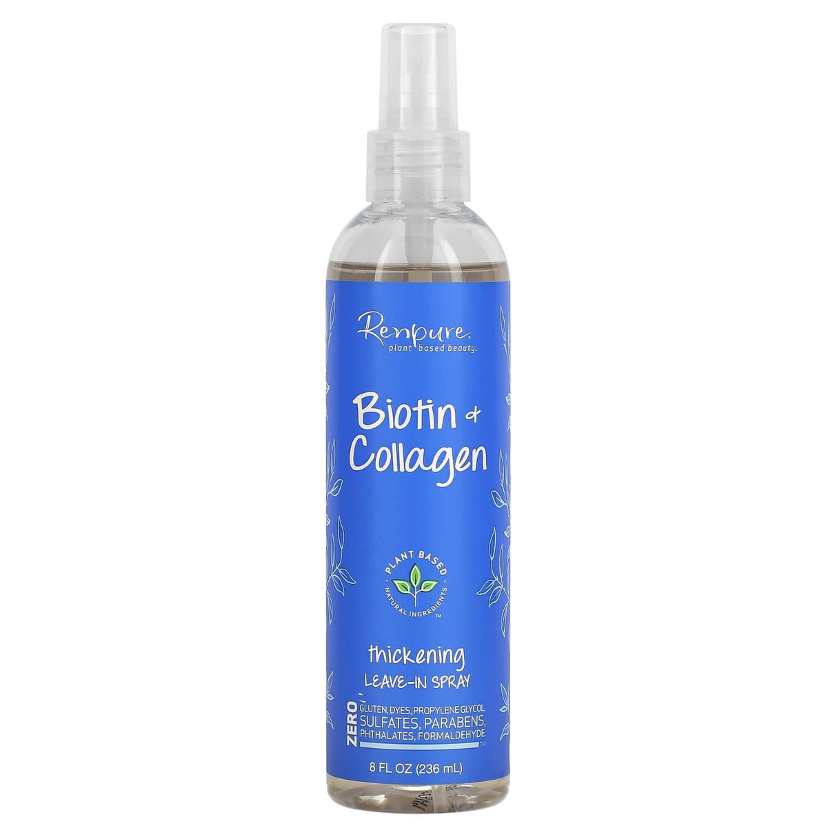 Renpure, Biotin + Collagen Thickening Leave-In Spray, 8 fl oz (236 ml) - Supply Center USA