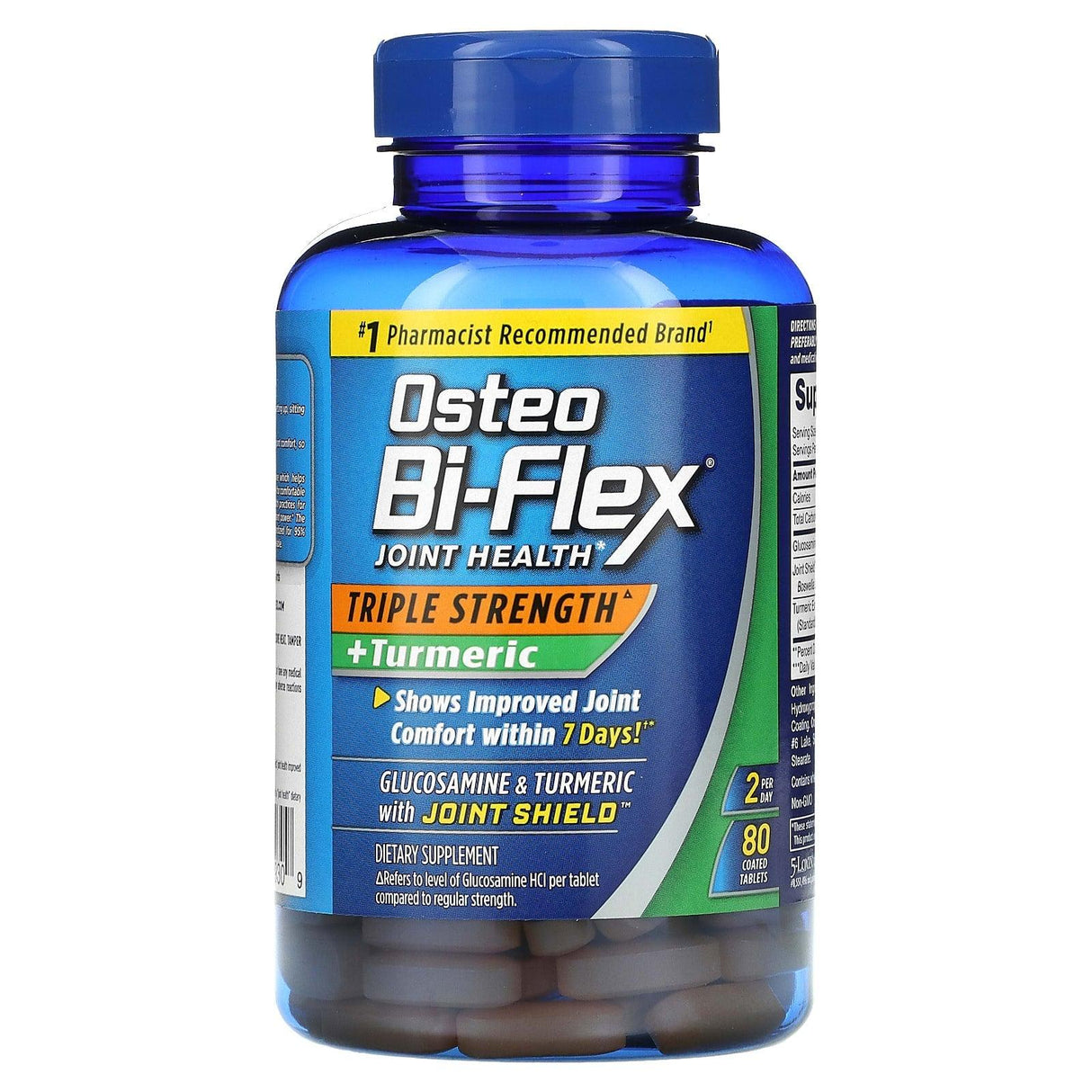 Osteo Bi-Flex, Joint Health, Triple Strength + Turmeric, 80 Coated Tablets - Supply Center USA