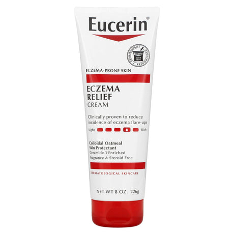 Eucerin, Eczema Relief Cream, Fragrance Free, 8 oz (226 g) - Supply Center USA