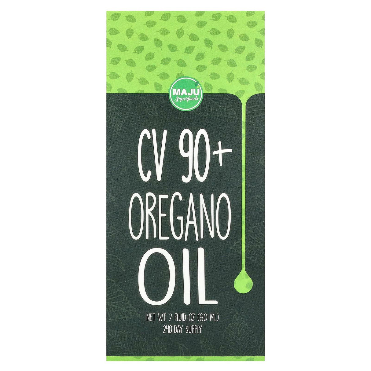 Maju Superfoods, CV 90+ Oregano Oil, 2 fl oz (60 ml) - Supply Center USA