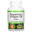 Natural Factors, Peppermint + Oregano Oil Complex, 60 Enteric Coated Softgels - Supply Center USA