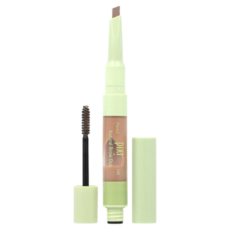 Pixi Beauty, 2-in-1 Natural Brow Duo, Brow Pencil & Gel, 0740 Natural Blonde, 1 Count - Supply Center USA