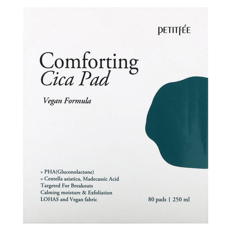 Petitfee, Comforting Cica Pad, 80 Pads, 250 ml - Supply Center USA