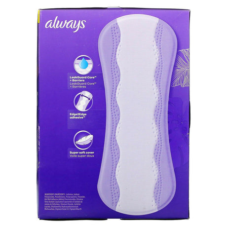 Always, Anti-Bunch Xtra Protection Daily Liners, Extra Long, 68 Liners - Supply Center USA