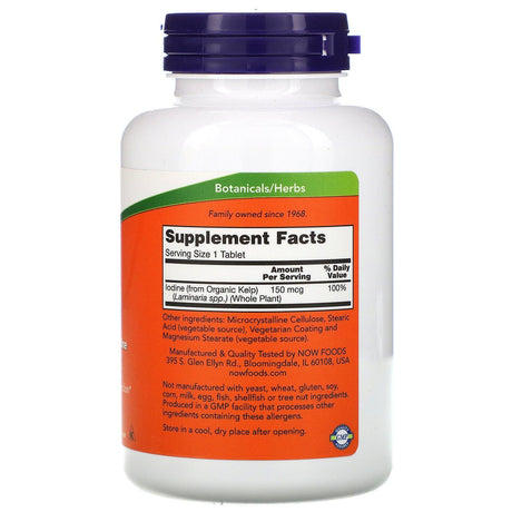 Now Foods, Kelp, 150 mcg, 200 Tablets - Supply Center USA