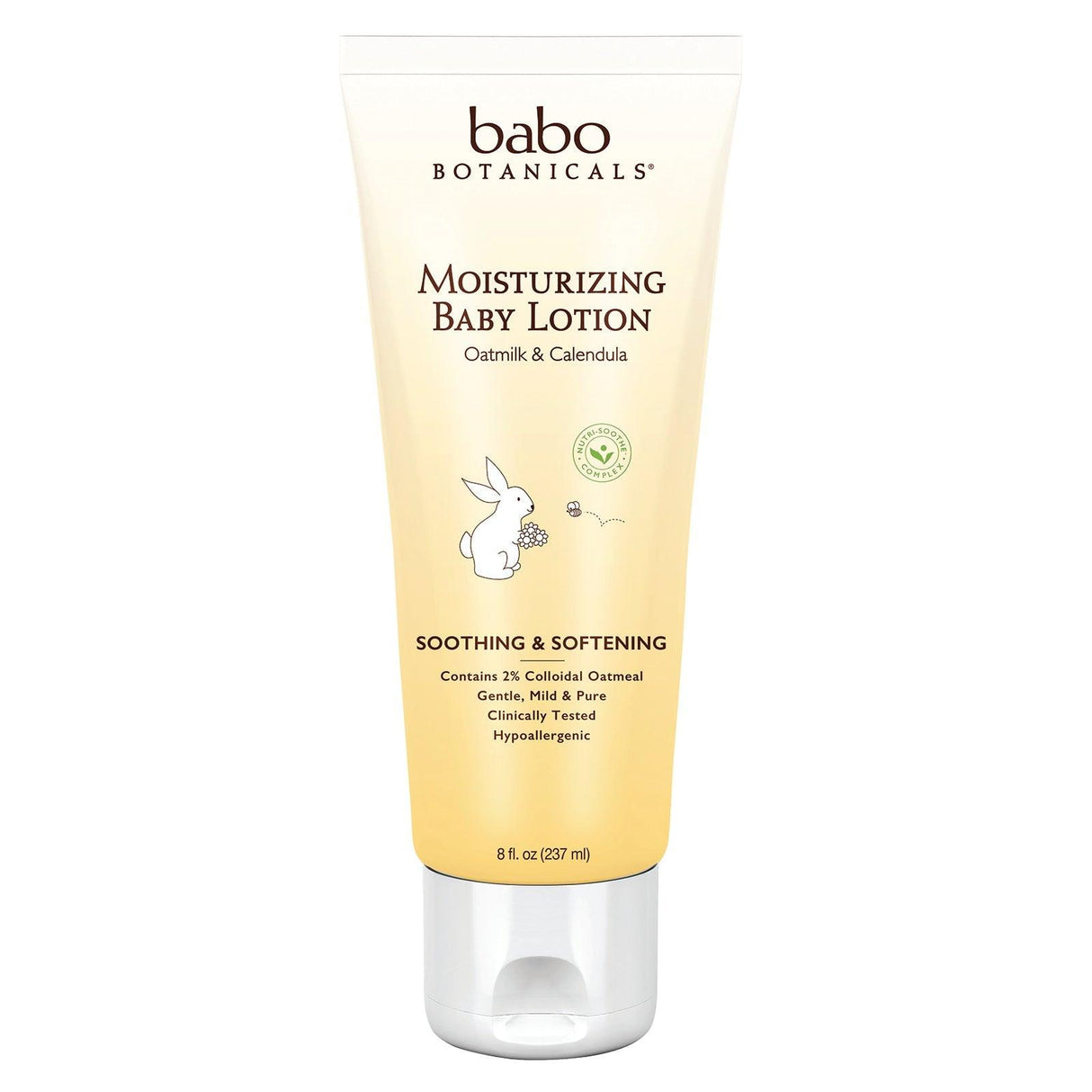 Babo Botanicals, Moisturizing Baby Lotion, Oatmilk & Calendula, 8 fl oz (237 ml) - Supply Center USA