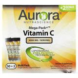 Aurora Nutrascience, Mega-Pack+ Vitamin C, 3,000 mg, 32 Packs, 0.5 fl oz (15 ml) Each - Supply Center USA