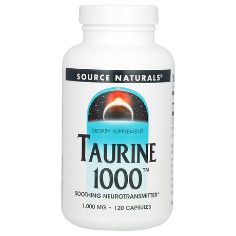 Source Naturals, Taurine 1000™, 1,000 mg, 60 Capsules - Supply Center USA