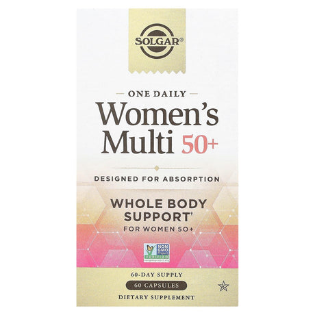 Solgar, One Daily Women's Multi 50+, 60 Capsules - Supply Center USA