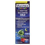 Mucinex, Children's, Multi-Symptom Cold, Night Time, Ages 6+ Yrs, Very Berry, 4 fl oz (118 ml) - Supply Center USA