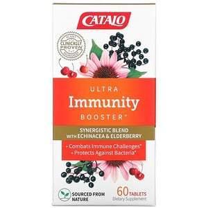 Catalo Naturals, Ultra Immunity Booster, Echinacea & Elderberry Blend, 60 Tablets - Supply Center USA