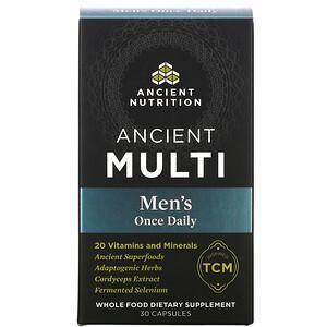 Dr. Axe / Ancient Nutrition, Ancient Multi, Men's One Daily, 30 Capsules - Supply Center USA