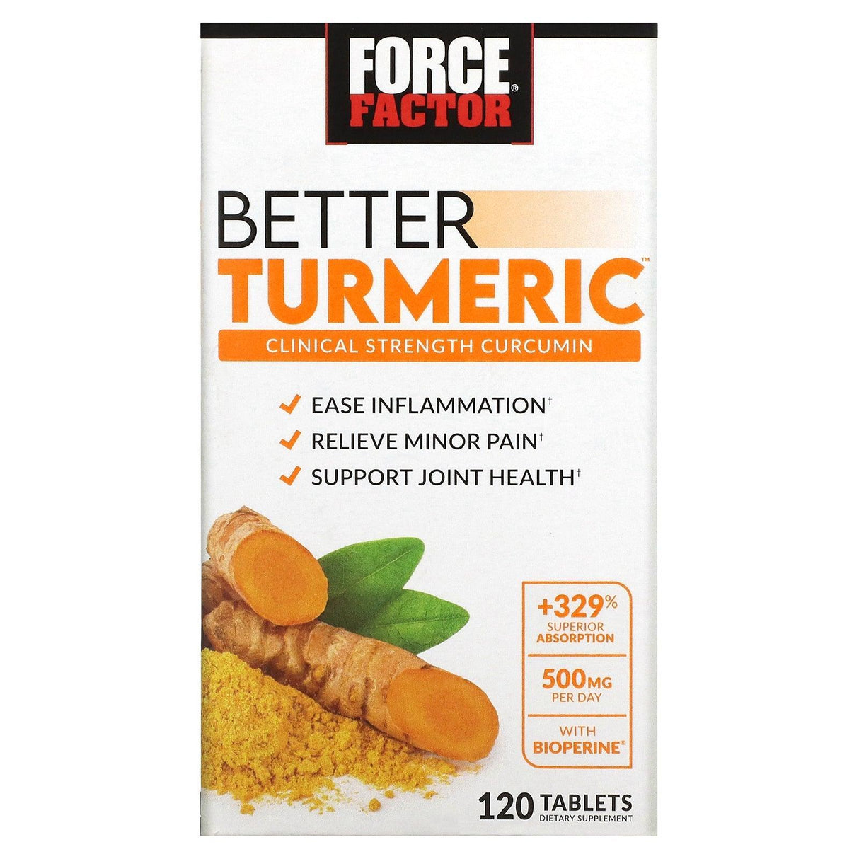 Force Factor, Better Turmeric, 120 Tablets - Supply Center USA