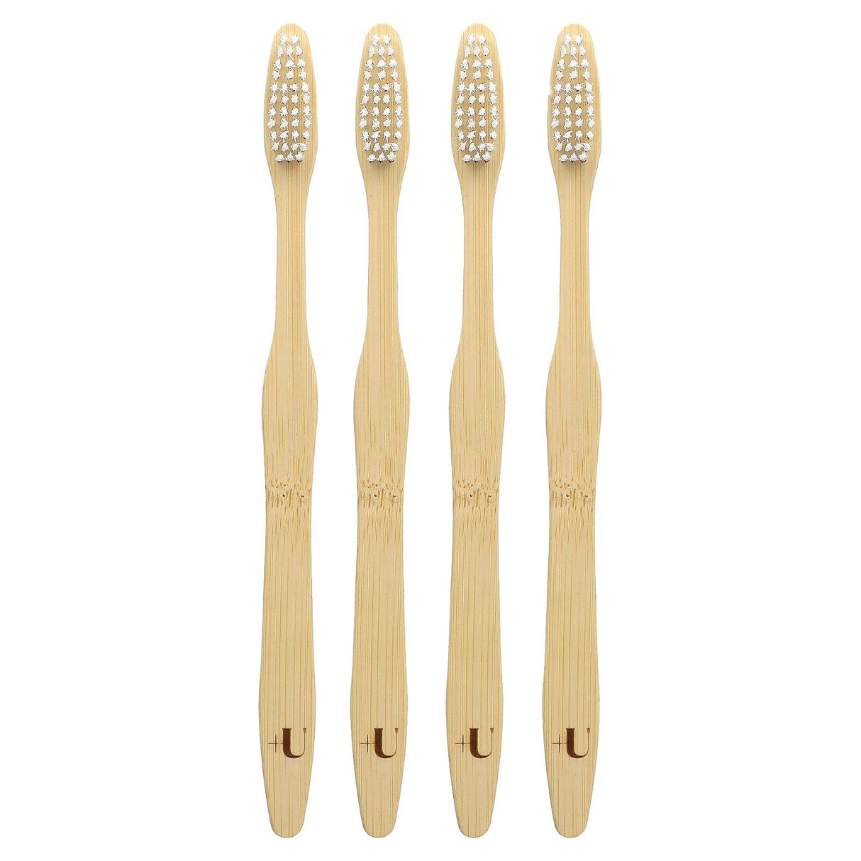 Plus Ultra, Bamboo Toothbrushes, Adult, Soft, 4 Pack - Supply Center USA