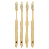 Plus Ultra, Bamboo Toothbrushes, Adult, Soft, 4 Pack - Supply Center USA