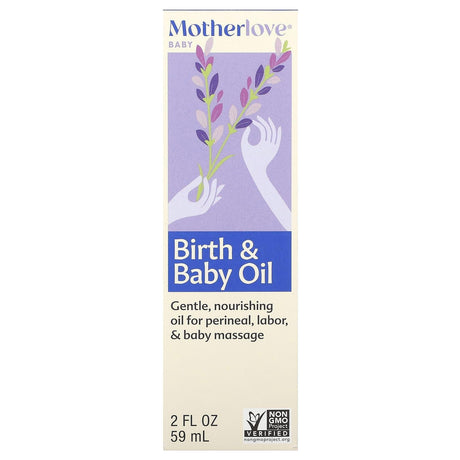 Motherlove, Baby, Birth & Baby Oil, 2 fl oz (59 ml) - Supply Center USA