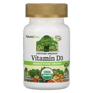 Nature's Plus, Source of Life, Garden, Vitamin D3, 60 Vegan Capsules - Supply Center USA