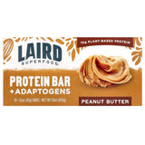 Laird Superfood, Protein Bar + Adaptogens, Peanut Butter, 10 Bars, 1.6 oz (45 g) Each - Supply Center USA